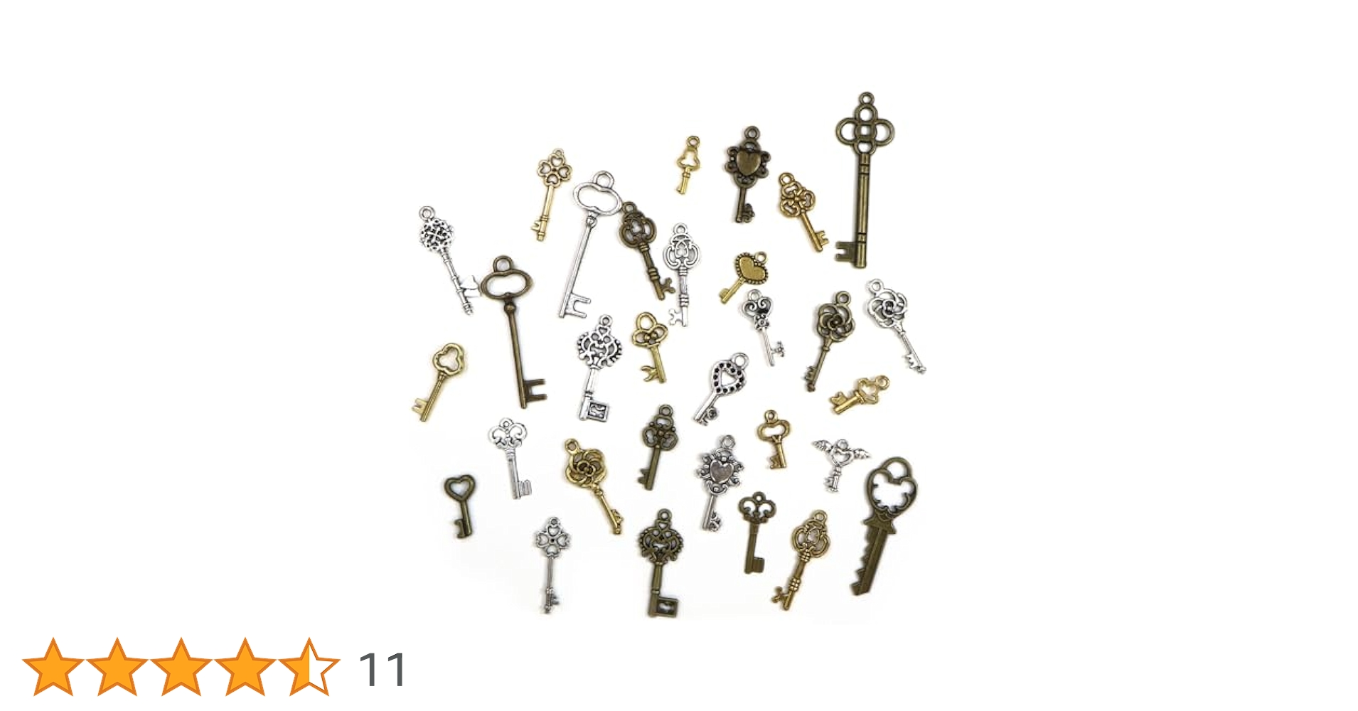 Amazon.co.jp: キー チャーム 鍵 パーツ メタル アンティーク